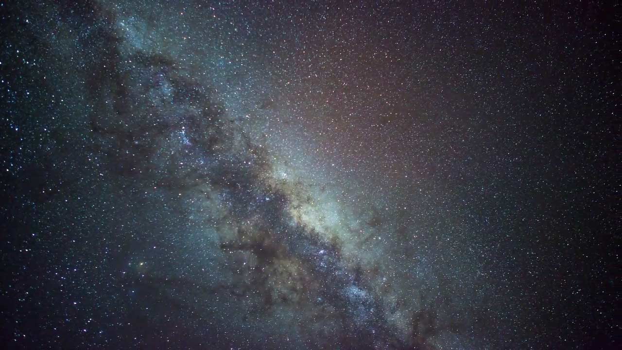 A moving background of the galaxy showing the infinite possbilities along your path to financial indepenence